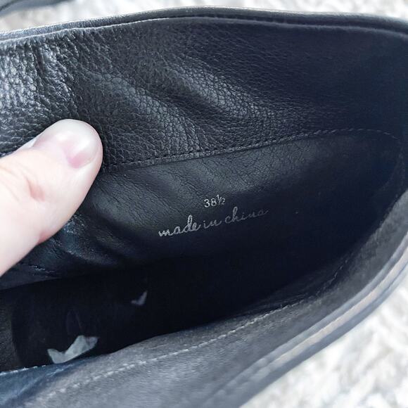 Joie Black Pebbled Leather Heeled Boots - Picture 7 of 7